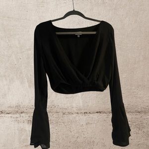 Tobi Bell Sleeve Crop Top